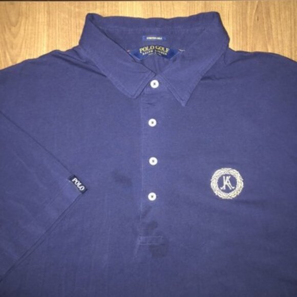Polo Golf Ralph Lauren Shirt Mens XXL BLUE Short Sleeve Stretch Lisle KA Logo - Picture 1 of 8